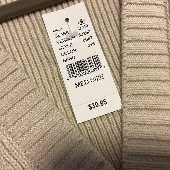 NWT PacSun Tan Knit Cropped Vest with Red PS Heart Embroidery SZ MED $40 - Picture 6 of 10